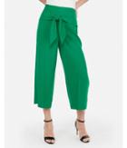 Express Womens Super High Waisted Knot Cropped Culottes