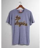 Express Mens Homage Los Angeles Script Crew Neck Tee