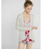 Express Distressed Open Front Cover-up