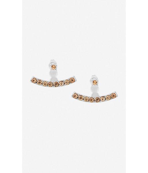 Express Women's Jewelry Rhinestone Jacket Earrings