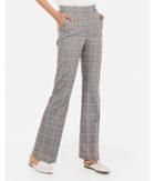 Express Womens High Waisted Plaid Trouser Pant