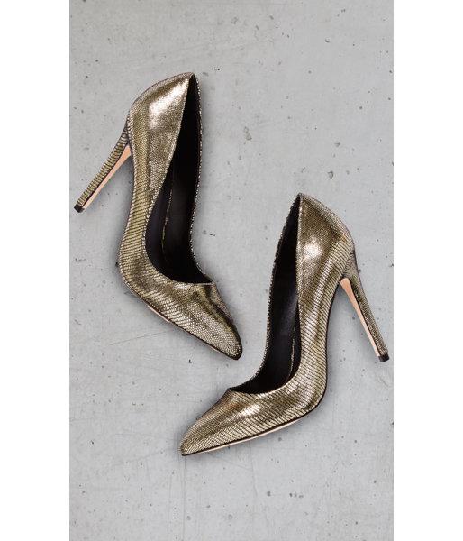 Express Women's Shoes Metallic Lizard Express Editon Pointed Toe Pump