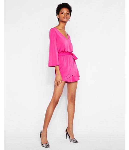Express Womens Wrap Front V-neck Romper