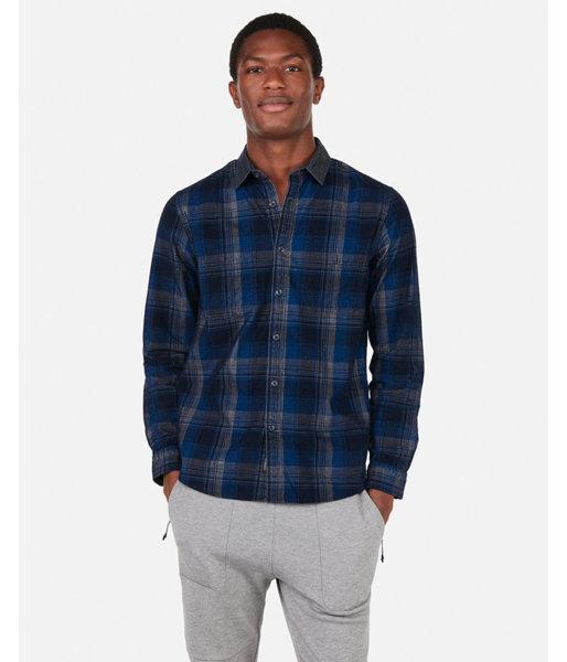 Express Mens Slim Plaid Corduroy Pocket