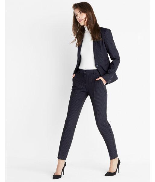 Express 24 Inch Pinstripe One Button Jacket