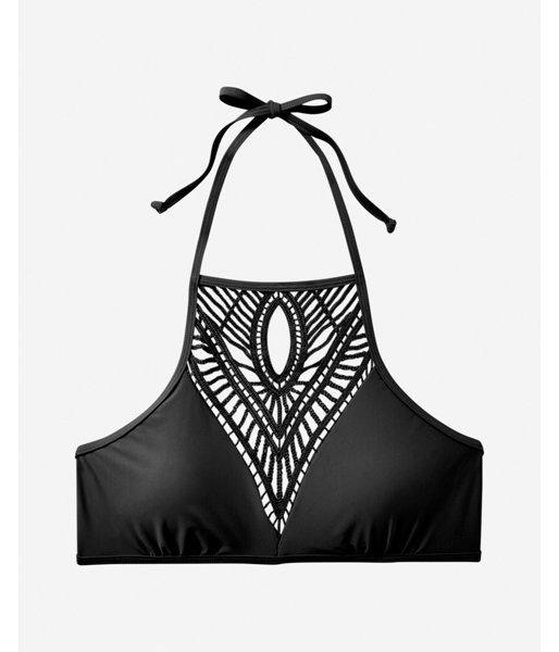 Express Crochet Front Halter Bikini