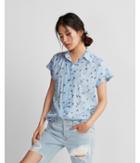 Express Bird Print Easy Drape Short