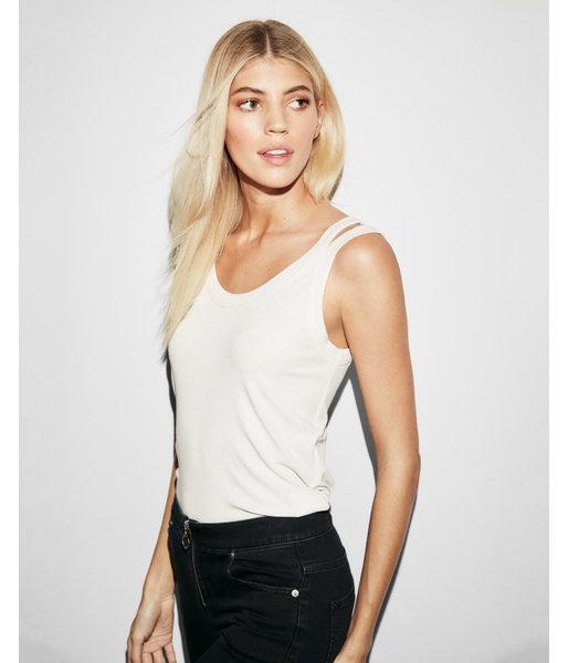 Express Womens Double Strap Scoop Neck Tank