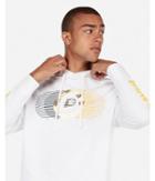 Express Mens Indiana Pacers Nba Heavy Weight Foil Graphic Hooded Tee