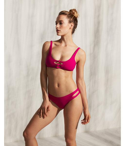 Express Womens Knotted Scoop Neck Bikini