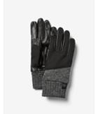 Express Mens Leather And Wool Panel Gloves
