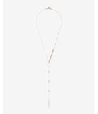 Express Womens Asymmetrical Faceted Stick Y Necklace