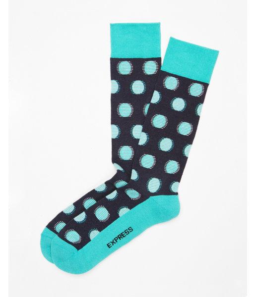 Express Mens Cushioned Optical Dot Dress