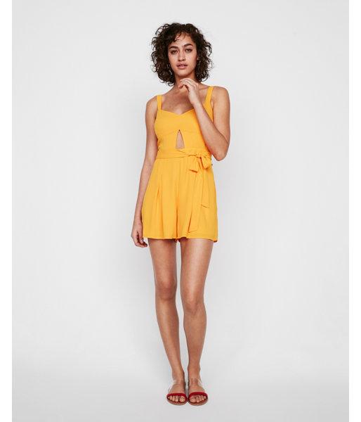 Express Womens Front Cut-out Romper