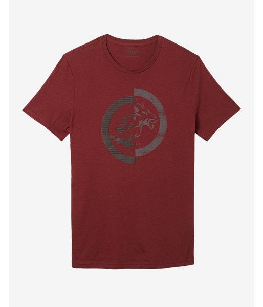 Express Mens Lion Divide Crew Neck Graphic Tee