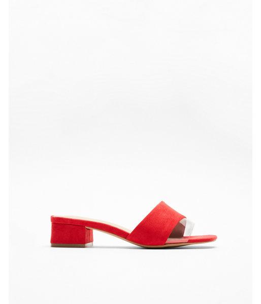 Express Womens Clear Low Heel