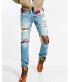 Express Mens Slim Ripped Jeans