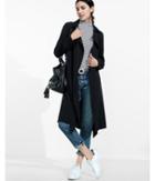 Express Womens Soft Long Trench Coat