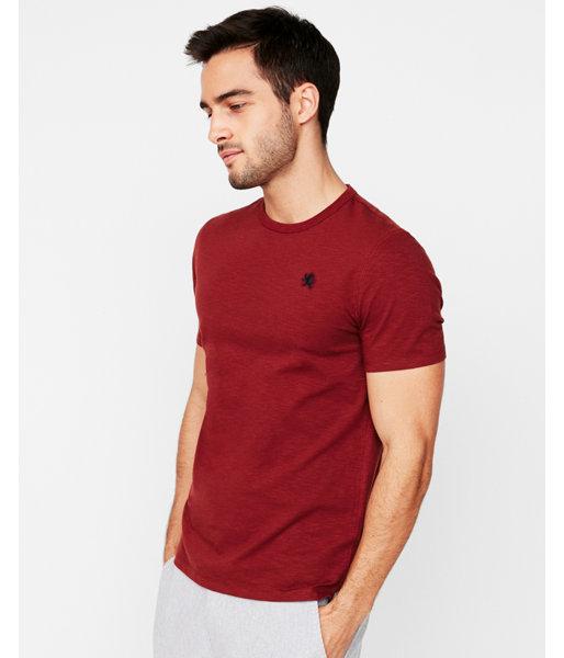 Express Mens Eco-friendly Stretch Small Lion Logo Crew Neck Tee