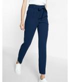Express Womens High Waisted Sash Waist Ankle Pant
