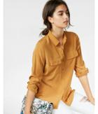 Express Womens Solid City Shirt By Express