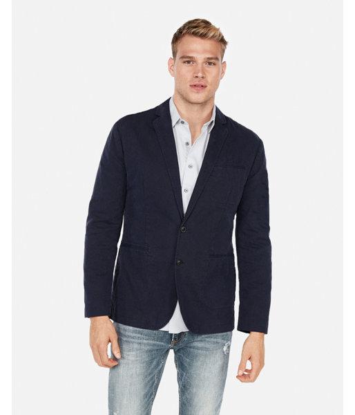 Express Mens Notch Lapel Twill Jacket