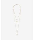 Express Womens Hamsa And Evil Eye Layered Necklace