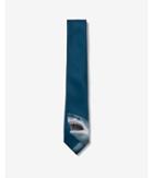 Express Mens Narrow Shark Panel Tie