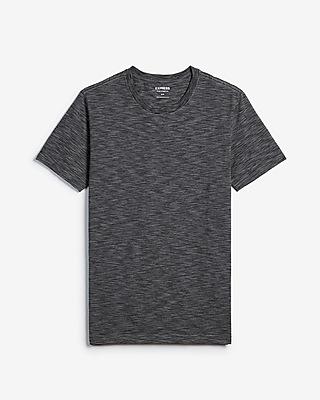 Express Mens Slim Stretch Slub Crew Neck T-shirt