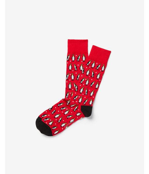 Express Mens Red Penguin Dress