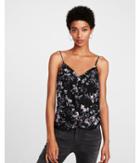 Express Womens Floral Button Front Twist Cami