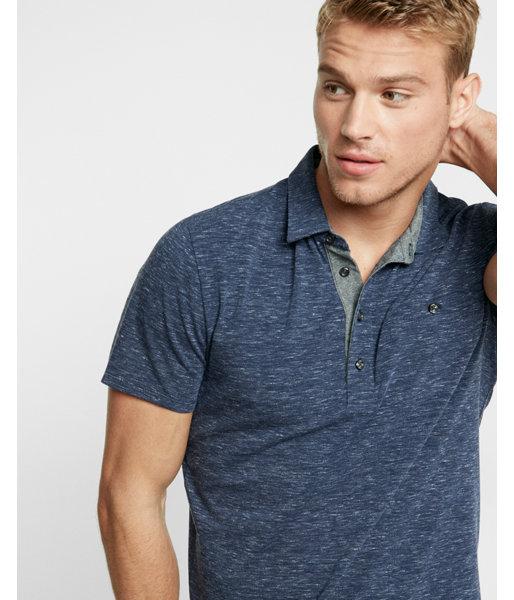 Express Marled Jersey Polo