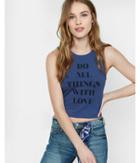 Express Womens Express One Eleven All Things Love Fitted Tank