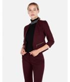 Express Womens Petite 20 Zip Pocket Cutaway Blazer