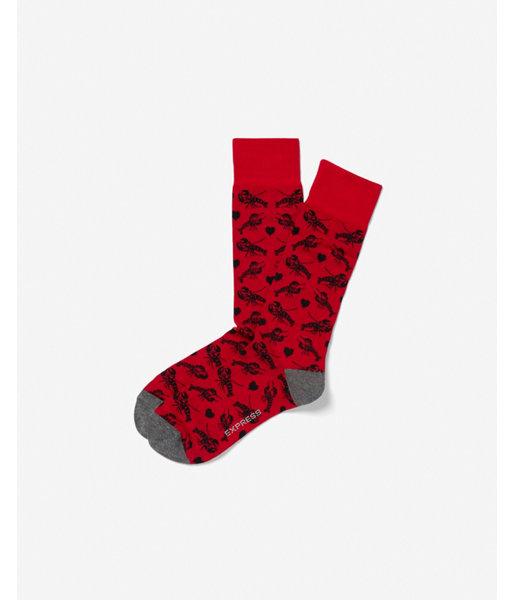 Express Mens Lobster And Heart Printed Dress