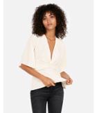 Express Womens Twisted V-neck Blouse