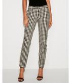 Express Womens Low Rise Check Columnist Ankle Pant