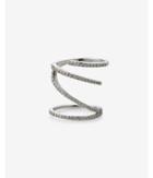 Express Womens Pave Open Wrap Ring