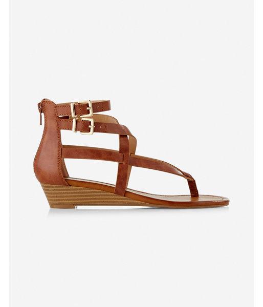 Express Womens Strappy Wedge