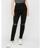 Express Womens Express Womens Black Extreme High Waisted Original Vintage Skinny Ankle Jeans