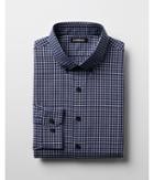 Express Mens Classic Check Button-down Cotton Dress