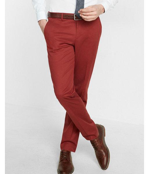 Express Mens Slim Fit Brigade Stretch Cotton Photographer Dress Pant
