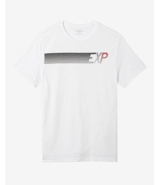 Express Mens Exp Streak Crew Neck Graphic Tee