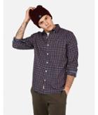 Express Mens Classic Checked Plaid Button-down