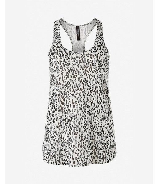 Express Burnout Leopard Print Exp Core Relaxed Tank