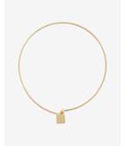 Express Womens Cube Pendant Collar Necklace
