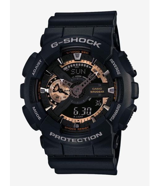 Express G-shock Extra Large Black And Rose Gold Watch
