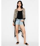 Express Womens Leopard Print Cover-up