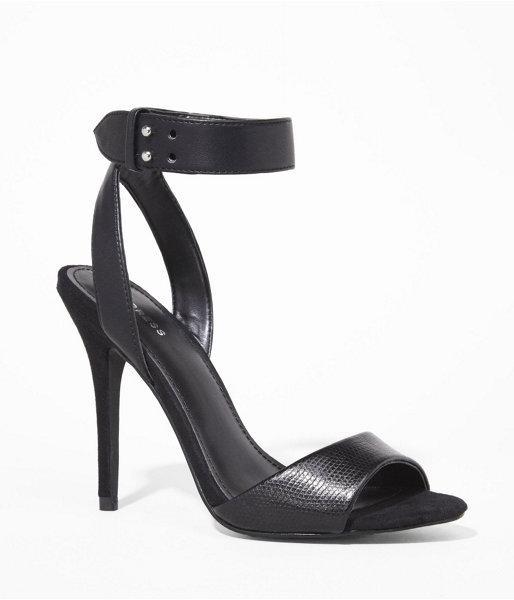 Express Womens Wide Ankle Strap Heeled Runway Sandal