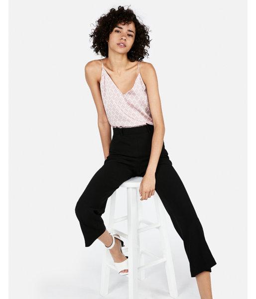 Express Womens Satin Print Downtown Cami